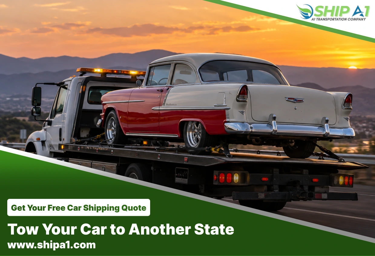 Tow a car to another sate